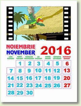 calendar noiembrie 2016